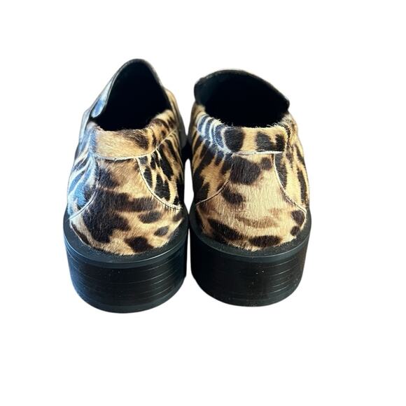 Stuart Weitzman Palmer Bold Penny Loafer Calf Hair Leopard Print NEW Size 7.5 - Picture 7 of 13